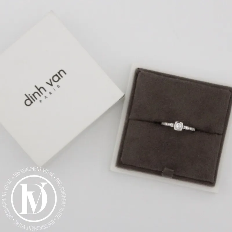 Bague Le Cube en or blanc et diamants – Dinh Van