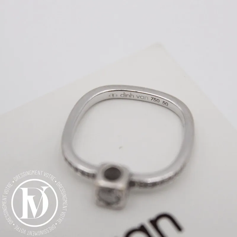 Bague Le Cube en or blanc et diamants – Dinh Van