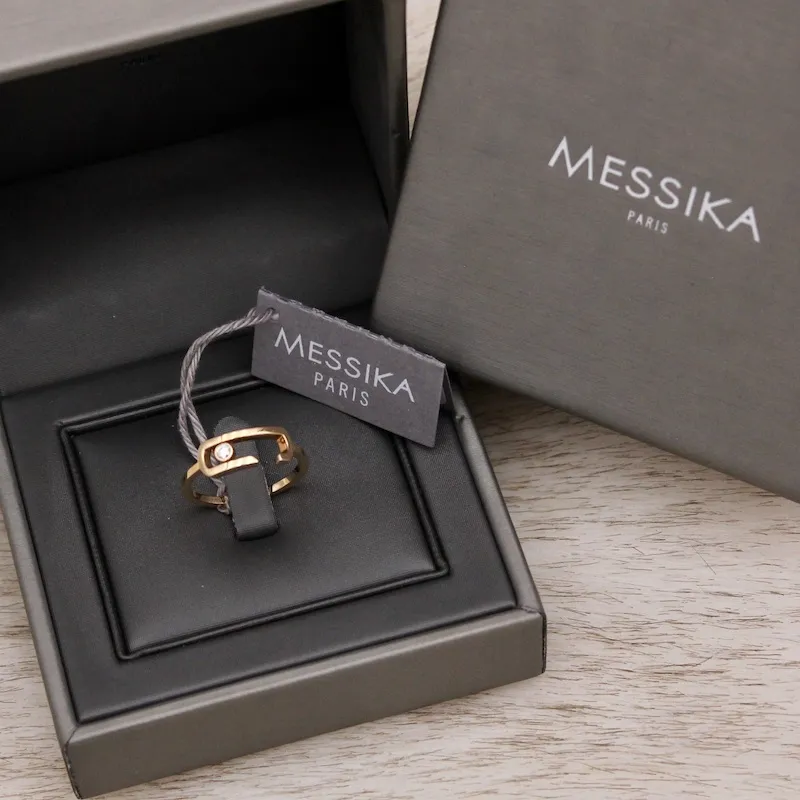 Bague Move Addiction en or rose 18 carats et diamant – Messika