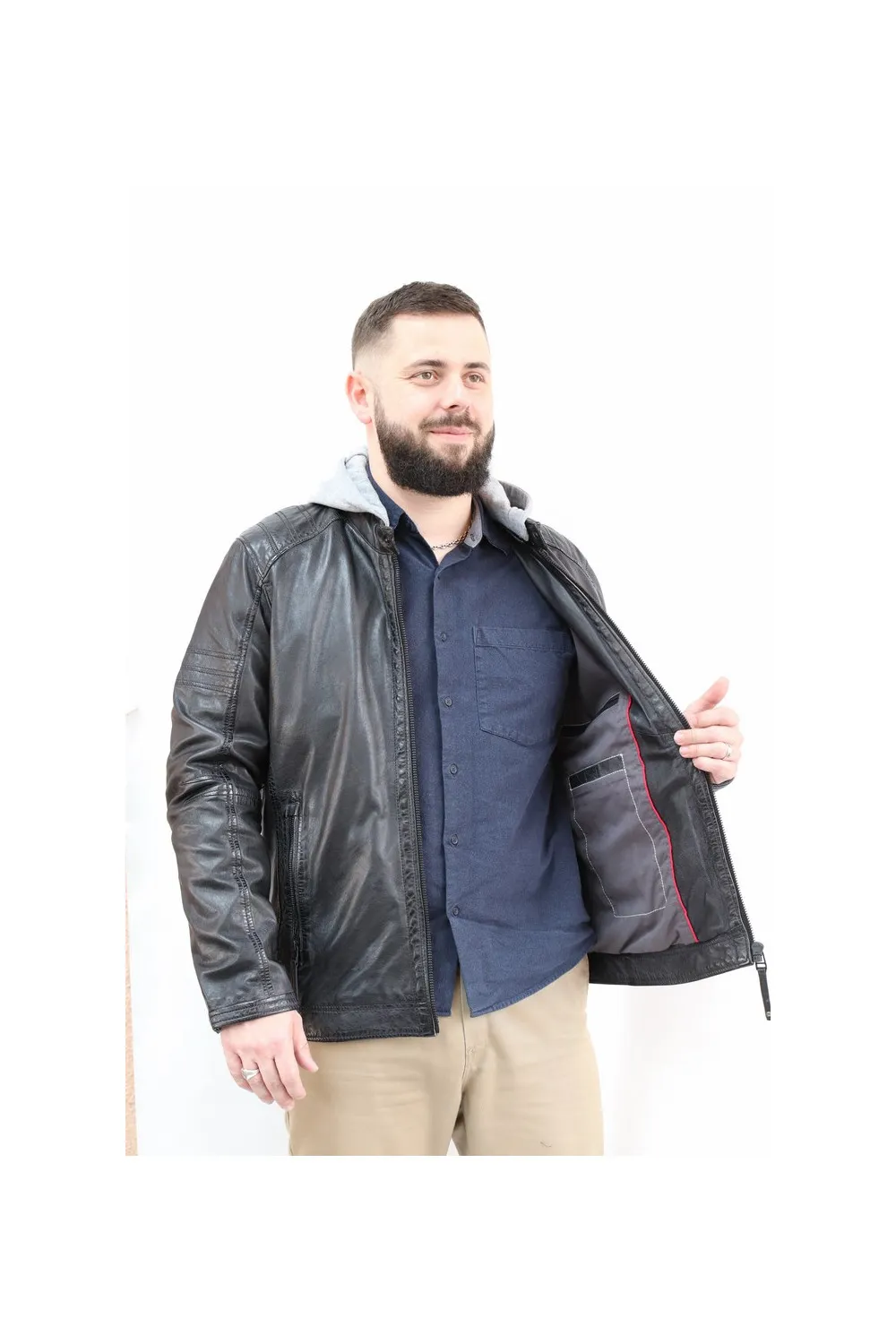 BLOUSON CUIR HOMME : RAIGO.N