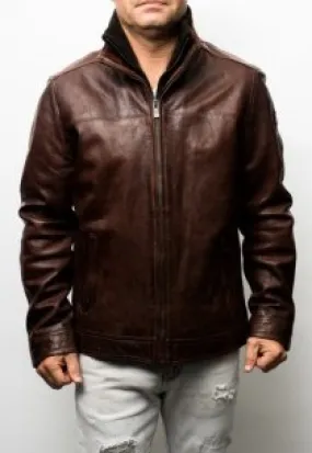 Blouson Cuir  Milestone Virgilio Marron
