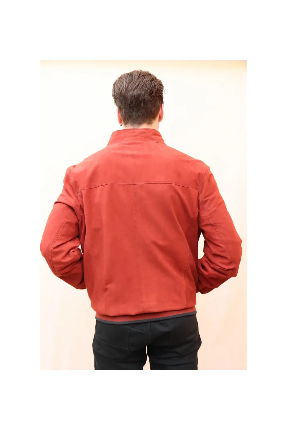 BLOUSON CUIR VELOURS HOMME : 52375.R