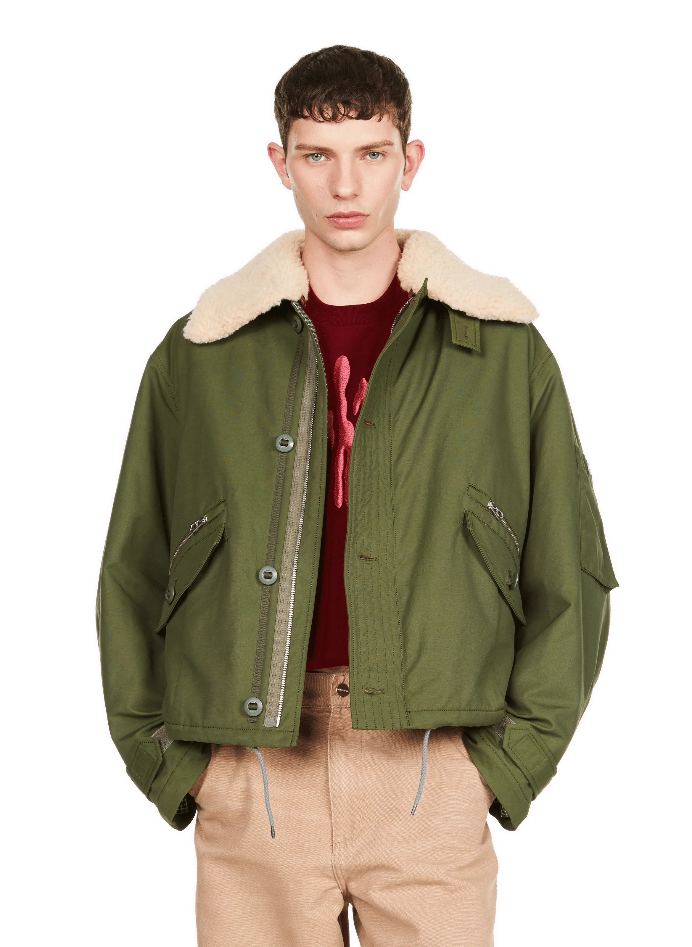 BLOUSON EN COTON MéLANGé - KENZO pour HOMME | Printemps