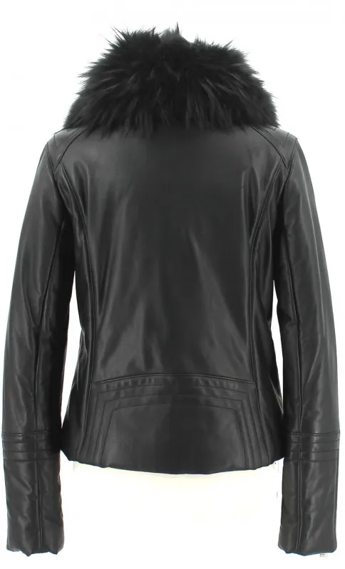 Blouson  Giorgio Cuir Noir Ilyana