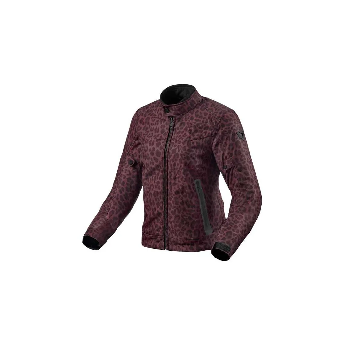 Blouson moto femme Revit Shade H2O Léopard rouge