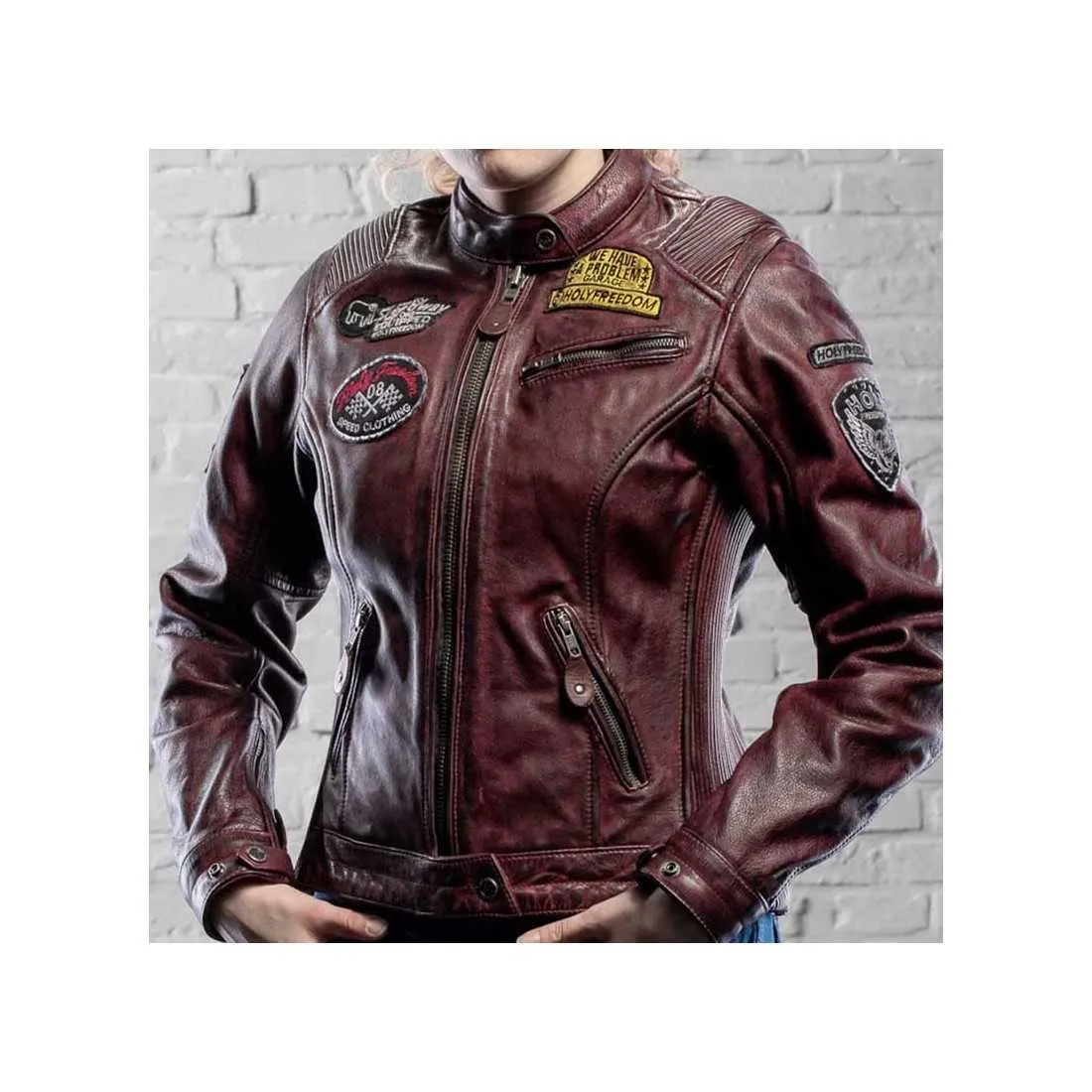 Blouson moto ladies Holyfreedom Woman Leather marron