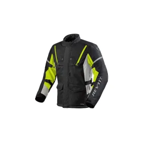 Blouson moto Revit Horizon 3 H2O noir jaune fluo