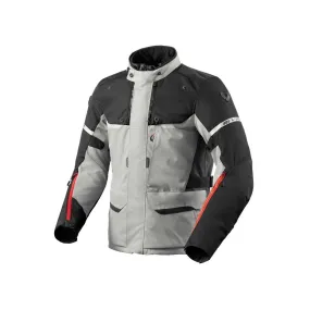 Blouson moto Revit Outback 4 H2O argent noir