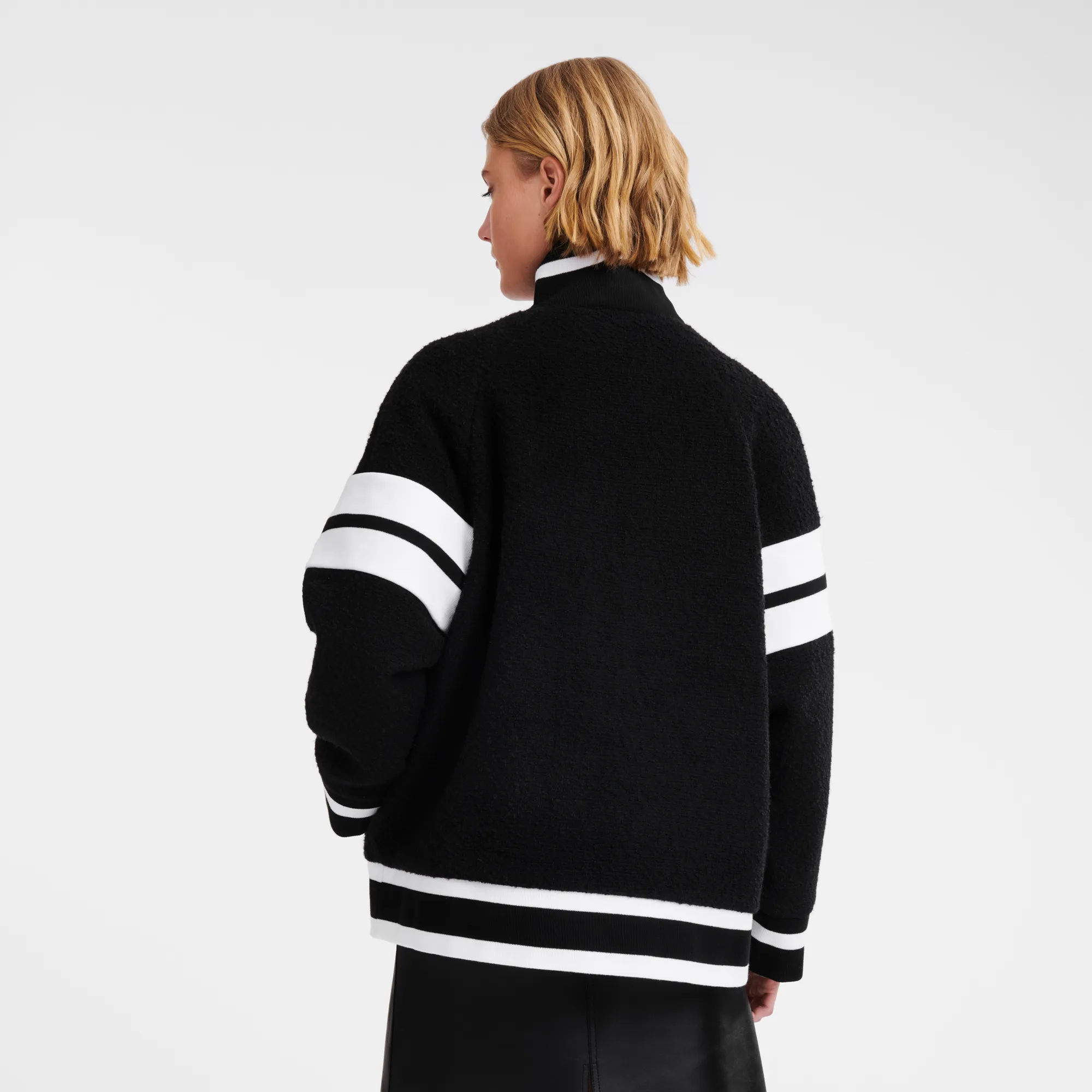Blouson oversized Bouclette - Noir