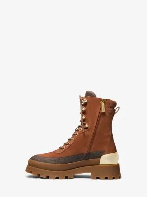Botte Rowan en daim avec logo
