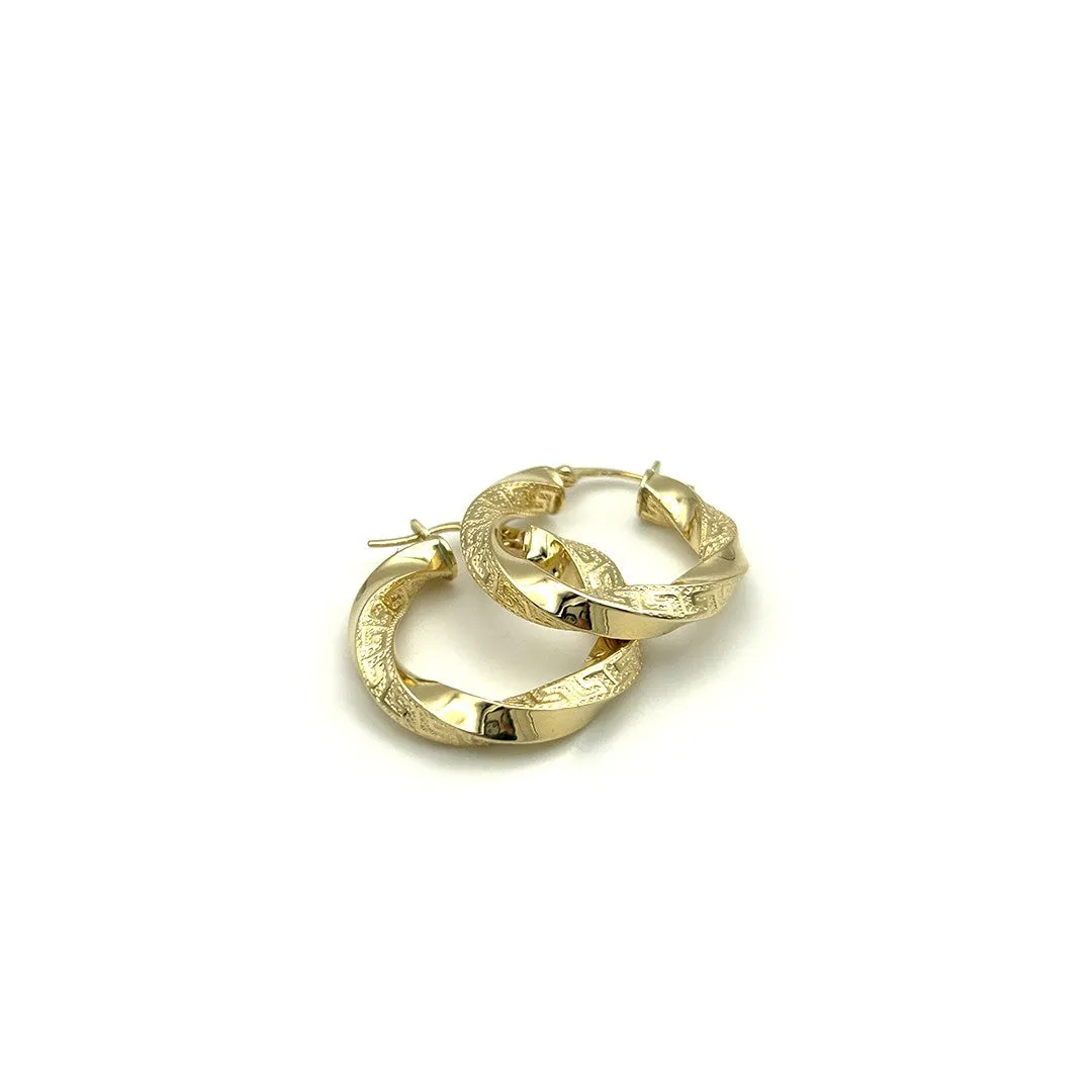Boucles d'oreilles en or jaune 18 carats Gold House De Patto OR13