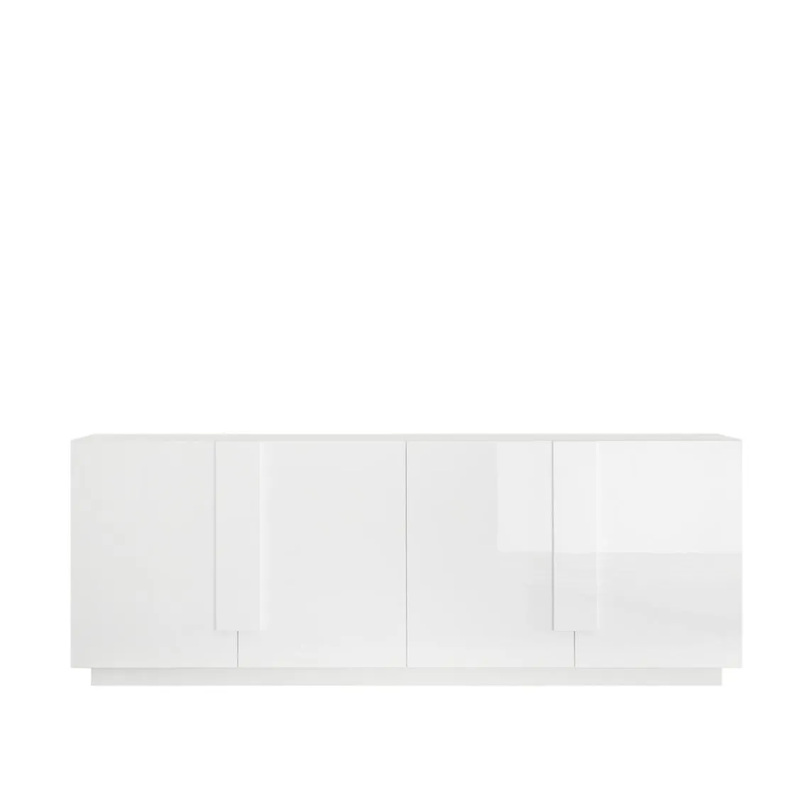 Buffet 4 portes blanc laqué brilliant | 3 Suisses