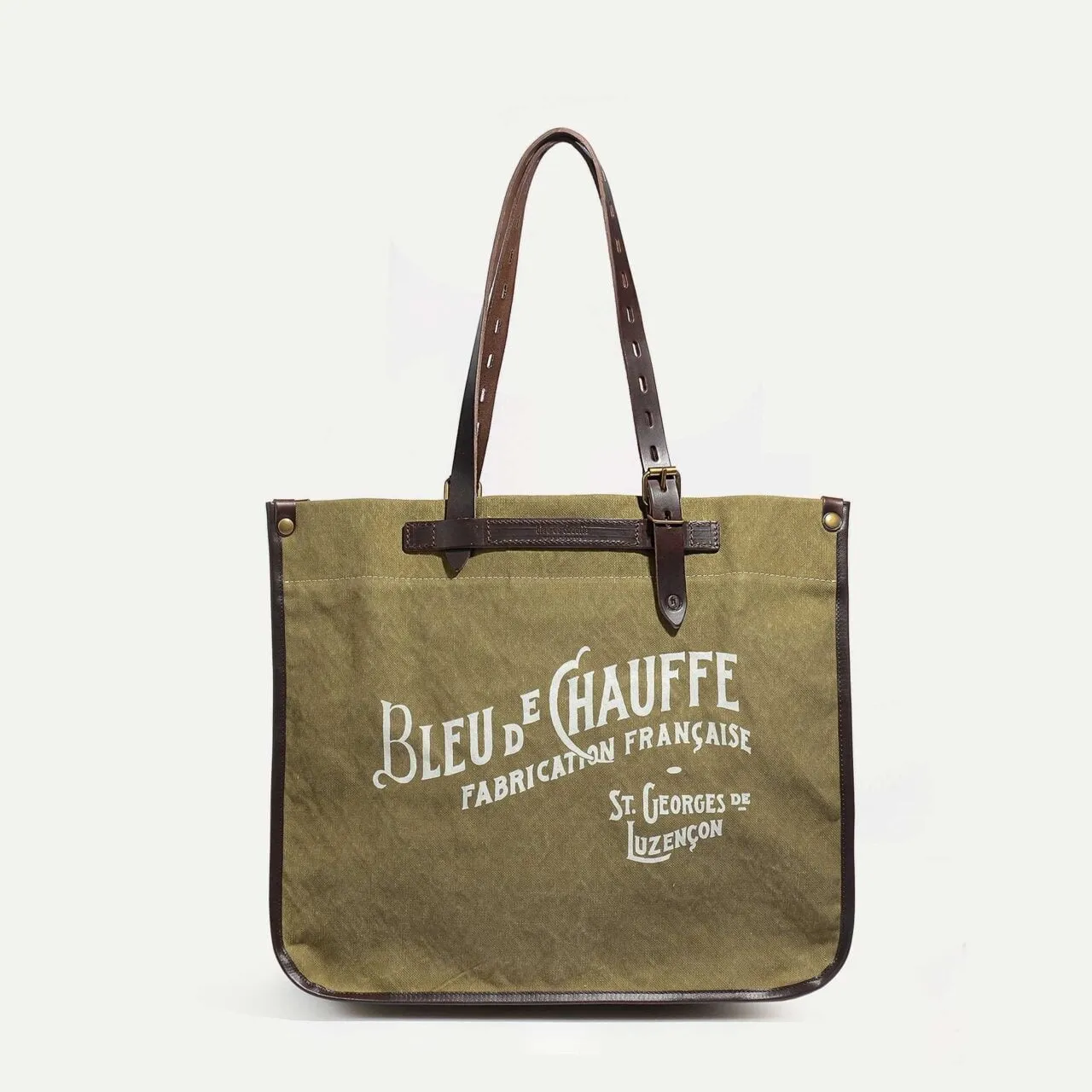 Cabas BAZAR - Kaki US stonewashed - Bleu de Chauffe - Marques de France