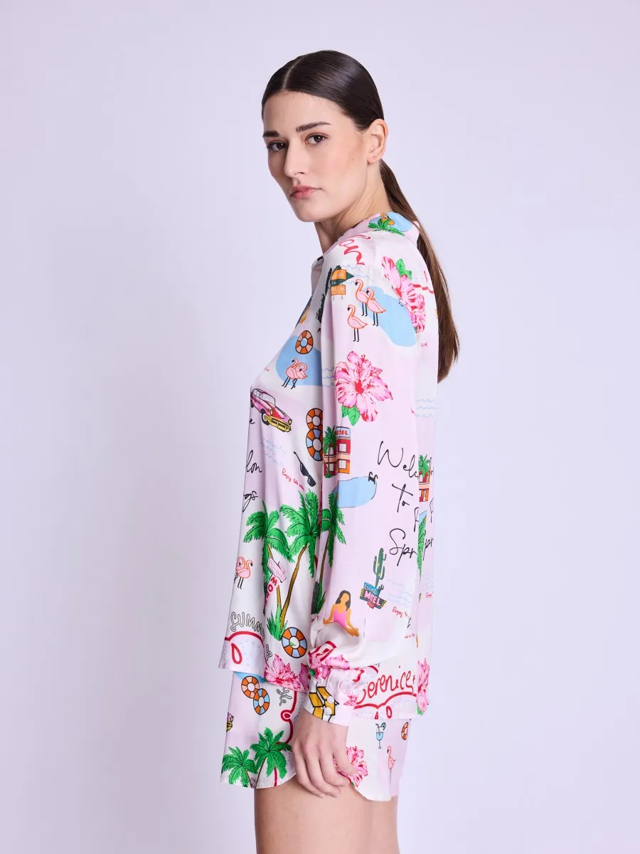CALIA | Chemise manches longues avec imprimé California