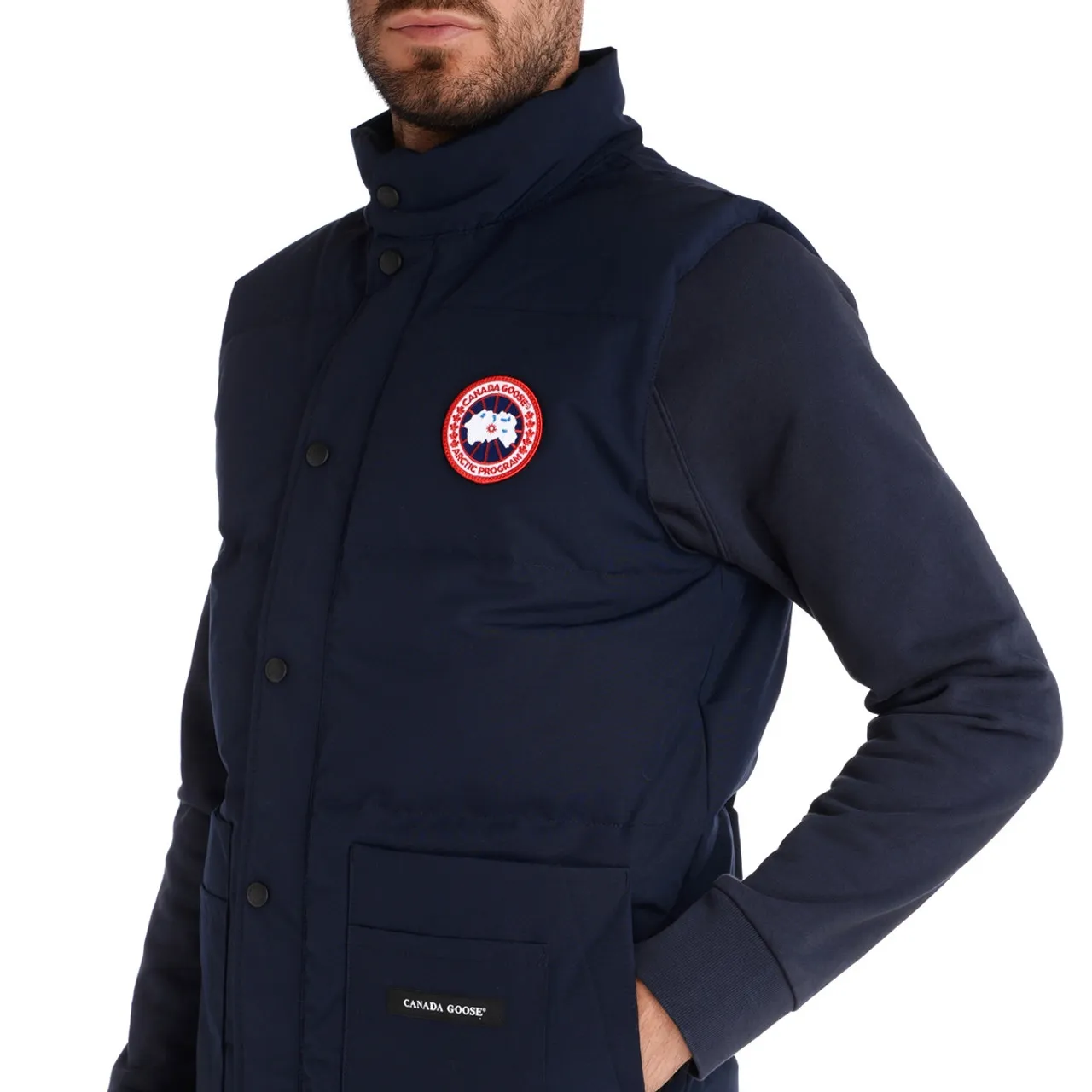 Canada Goose Gilet Freestyle en coton bleu