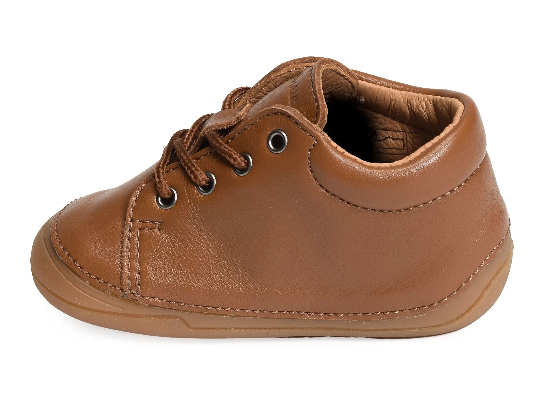 chaussures a lacets Babybotte  Zoha boy camel 
