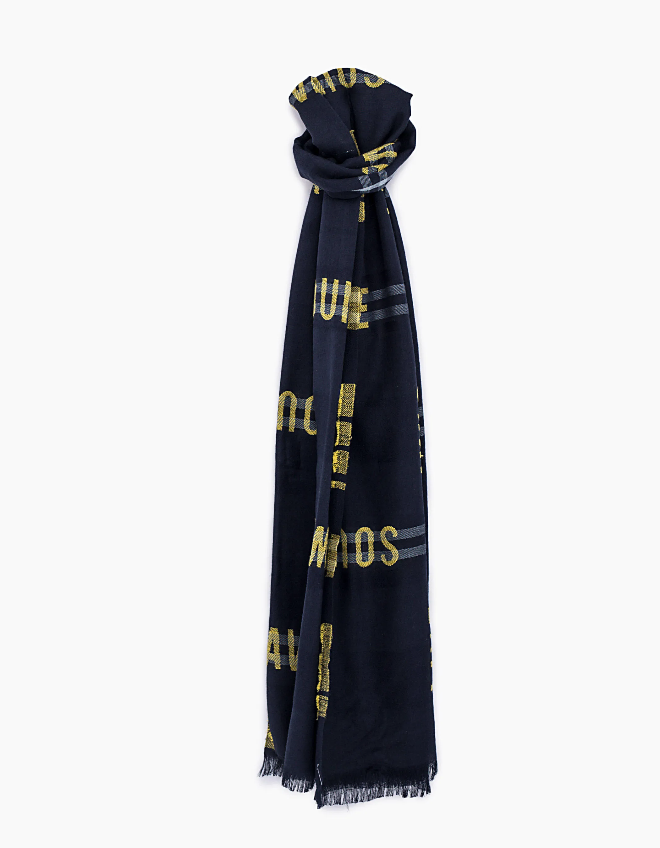 Chèche marine jacquard typo Sound Wave Live IKKS Homme