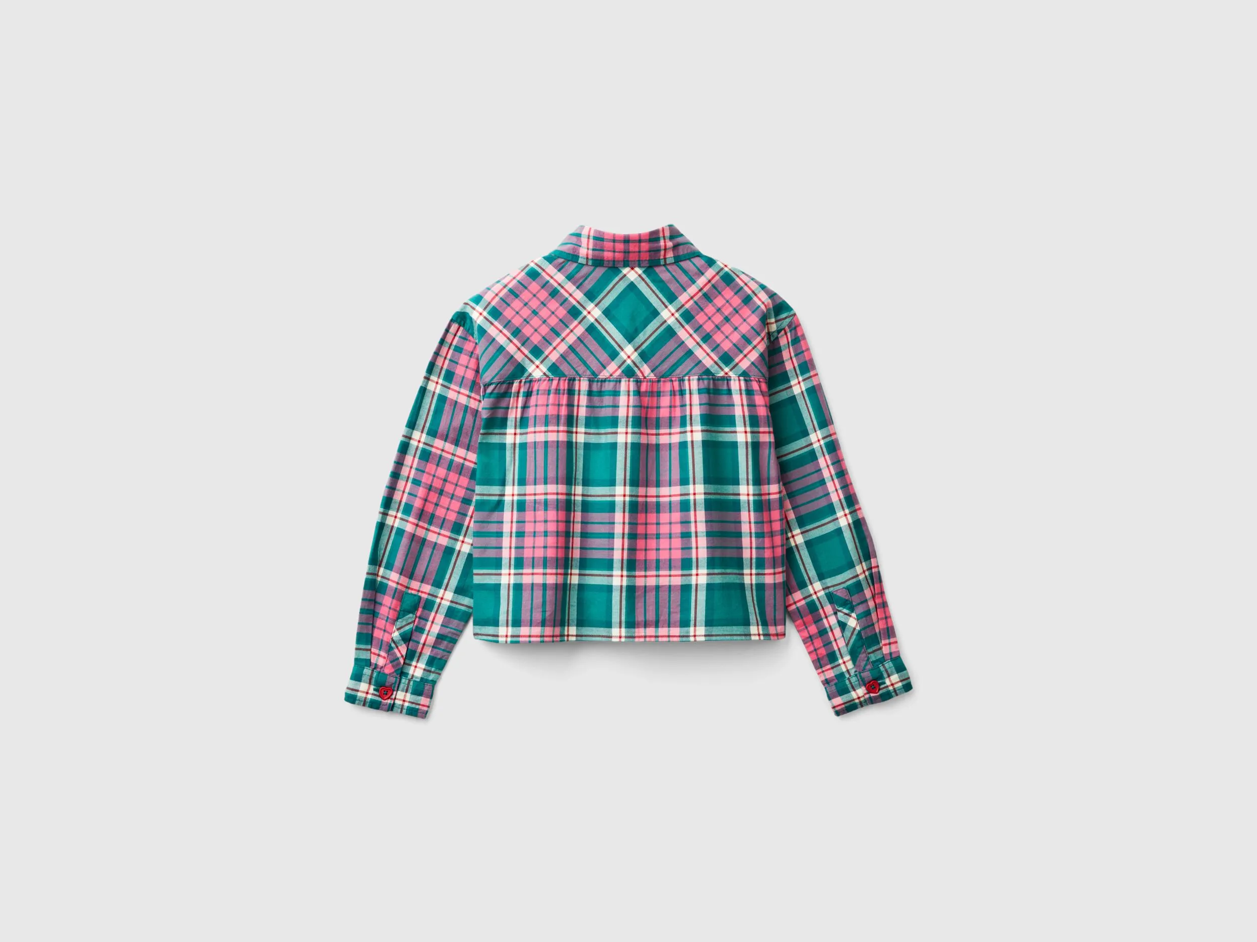 Chemise 100 % coton à carreaux