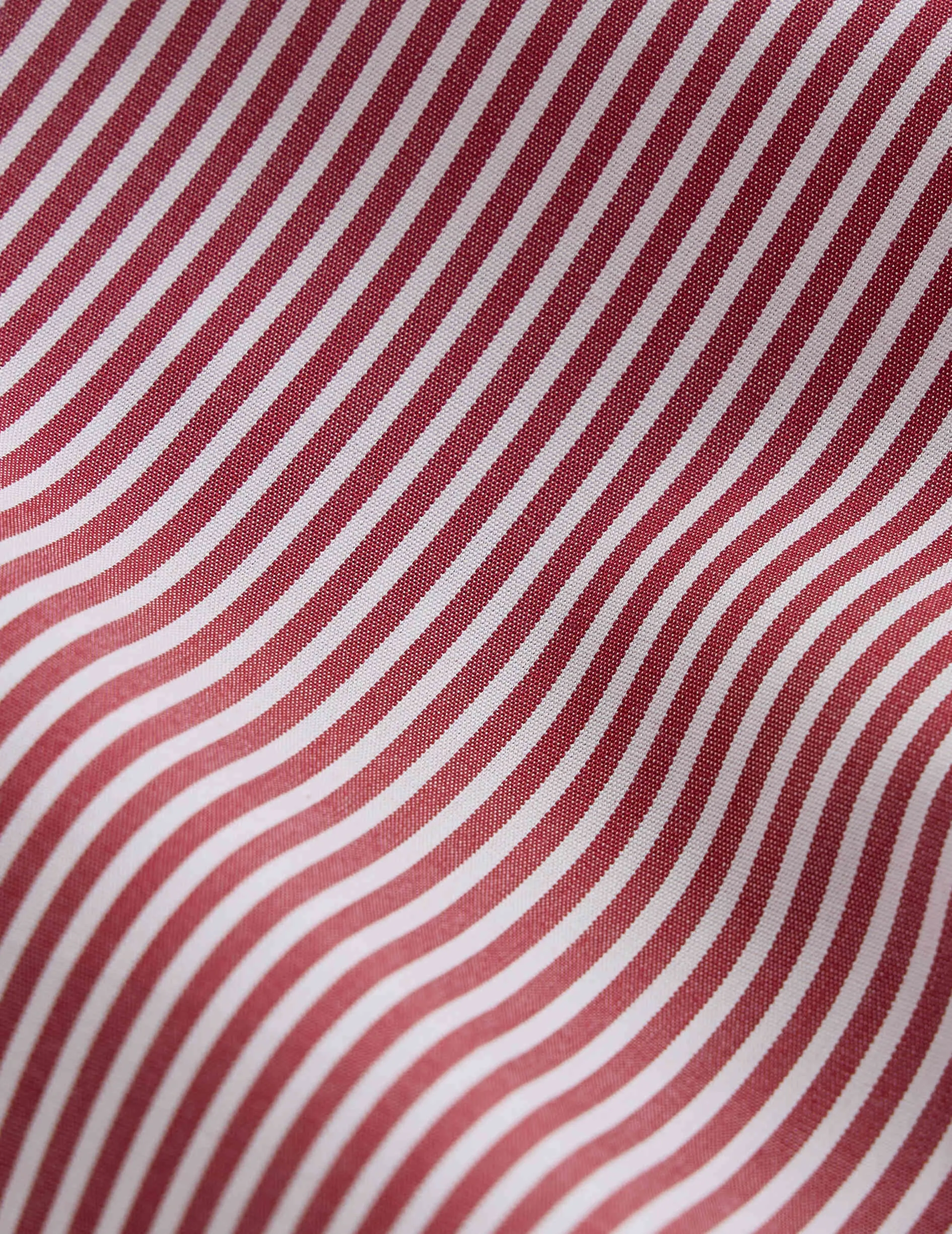 Chemise Ajustée rayée bordeaux