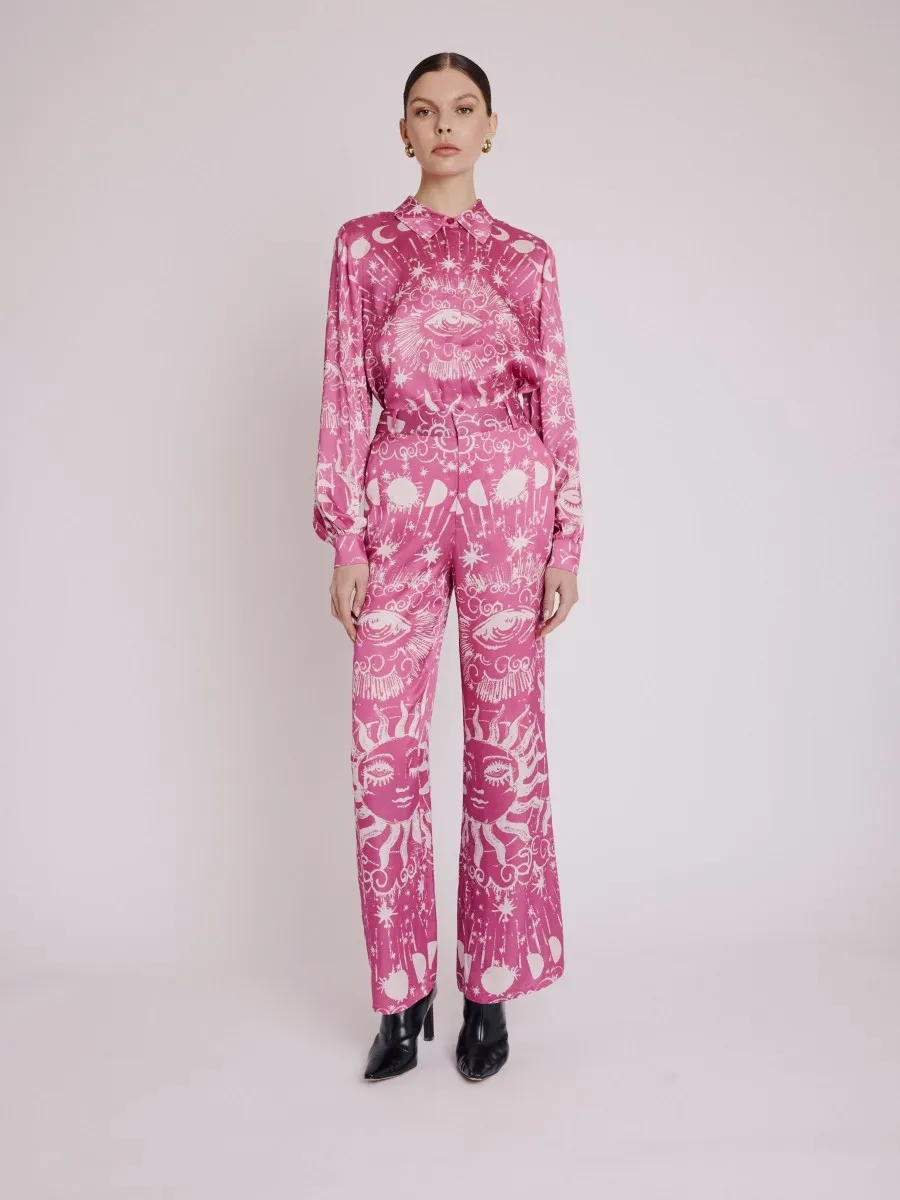 Chemise CALIA | Chemise imprimé astral fuschia