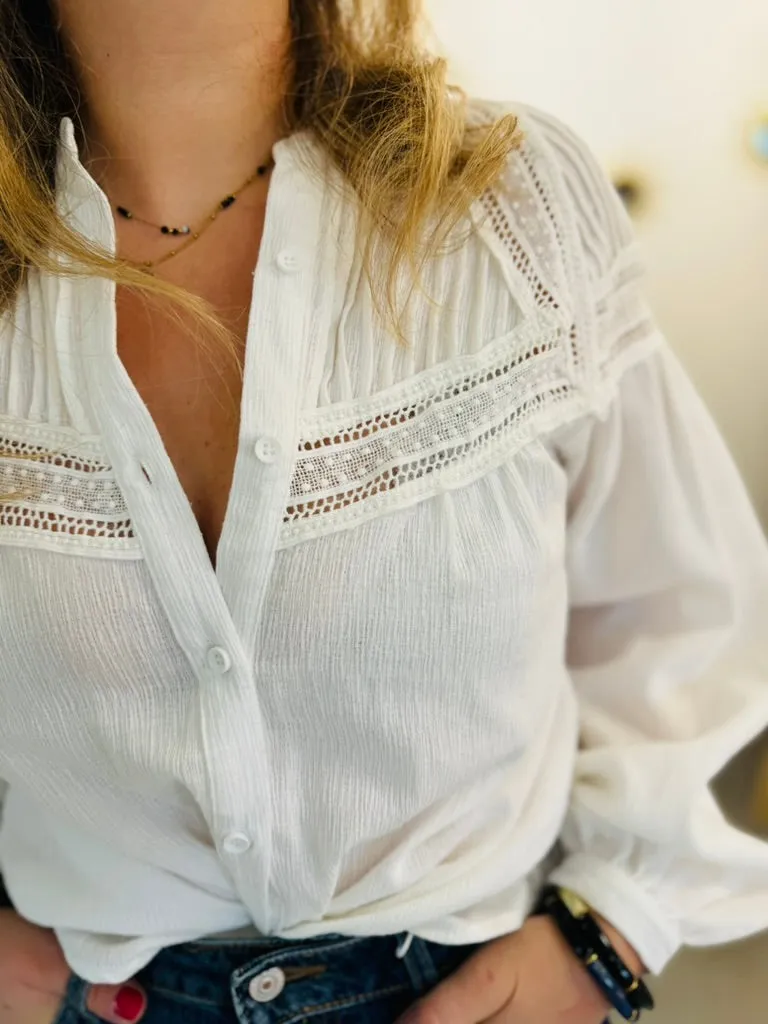 Chemise Charming  Blanc