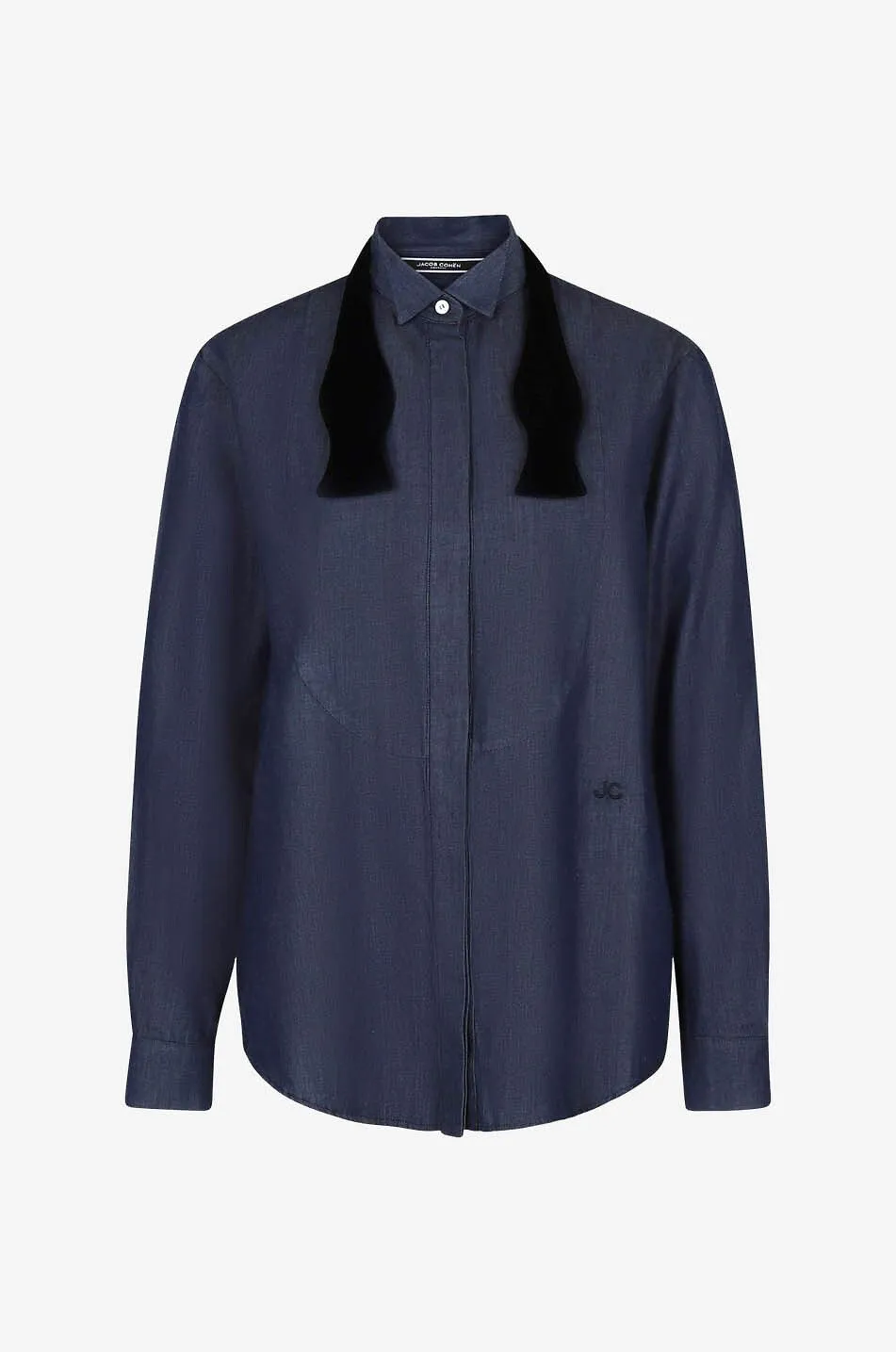 Chemise en chambray esprit smoking avec noeud papillon