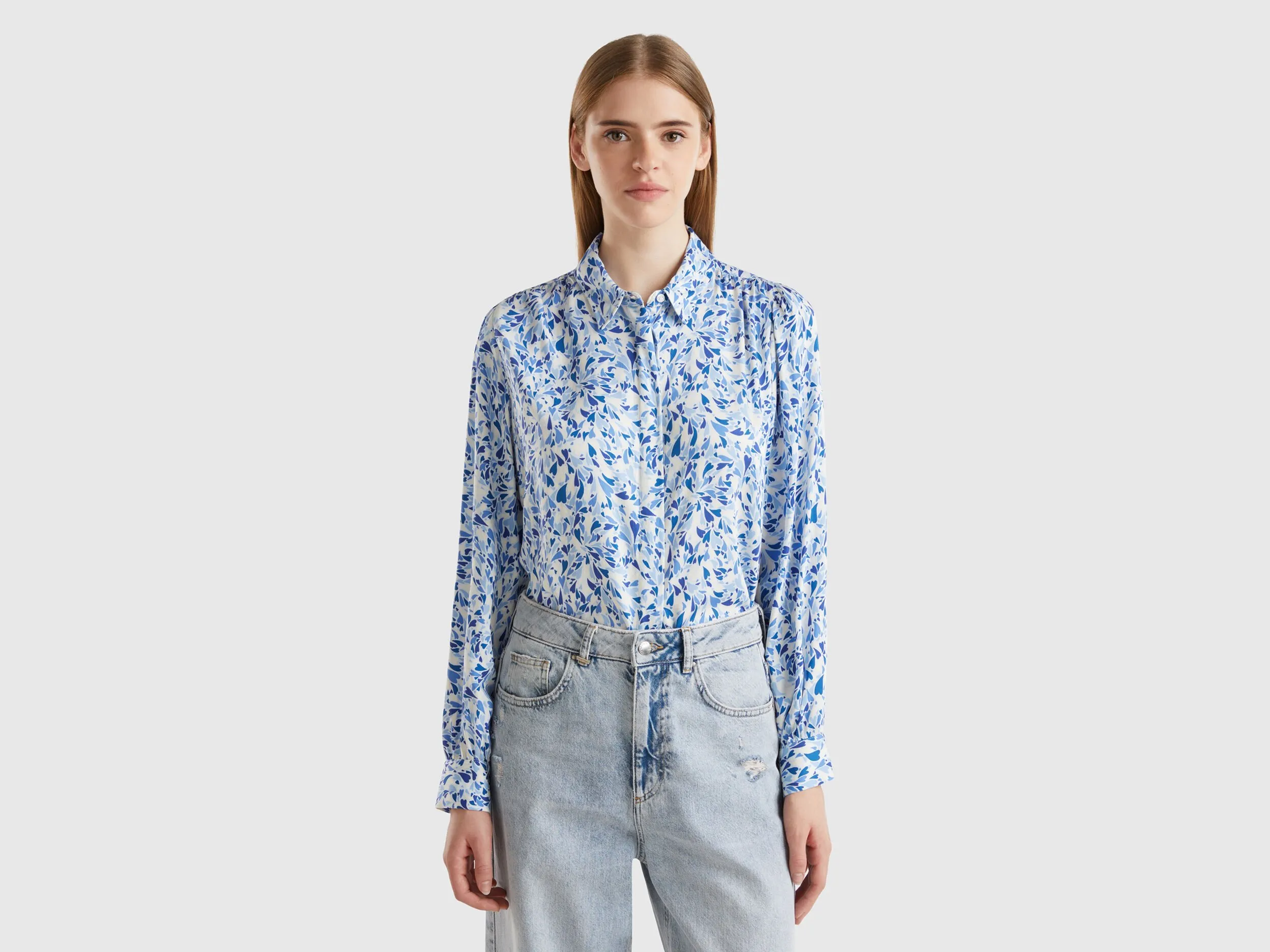 Chemise fluide à cœurs