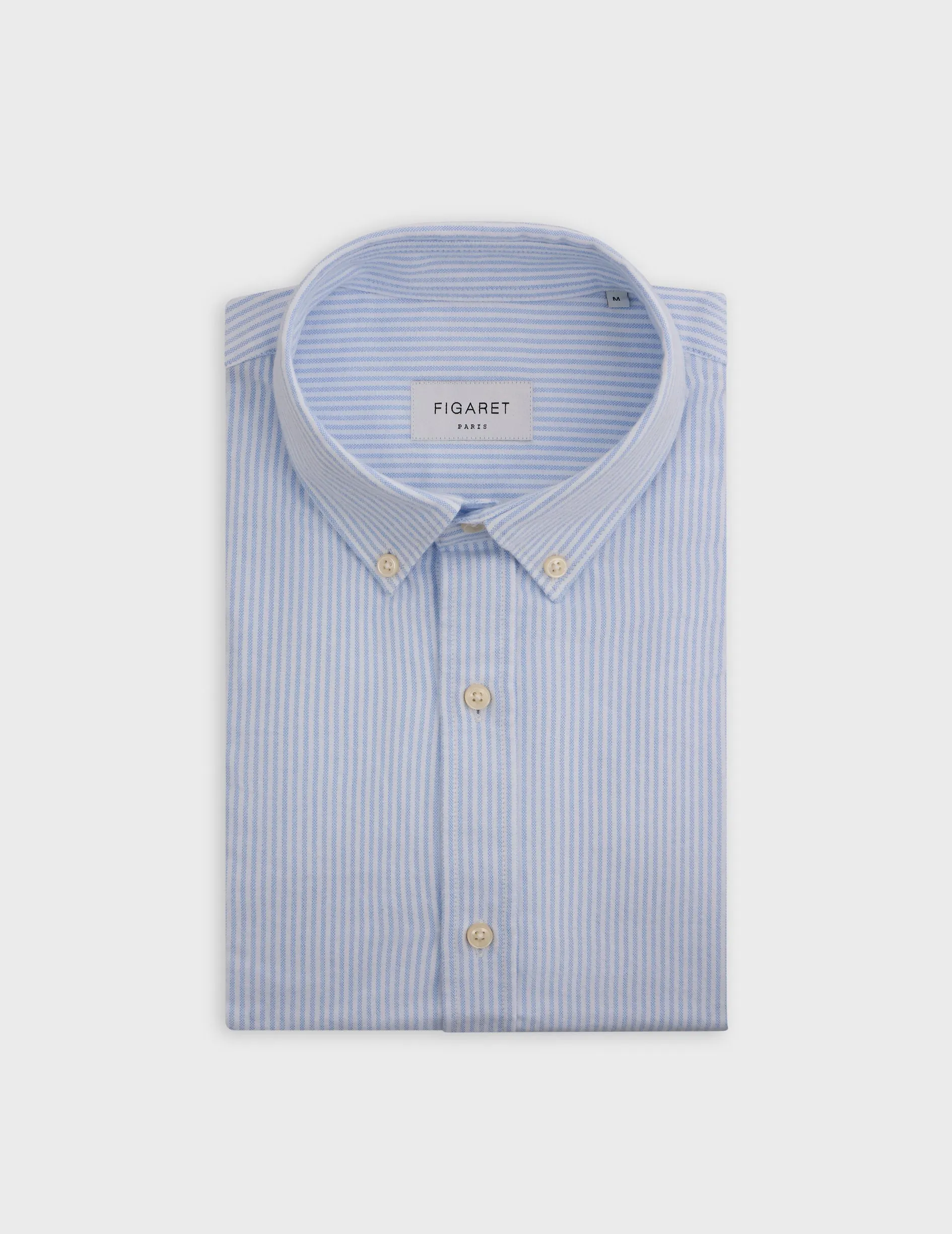 Chemise Gaspard rayée bleue