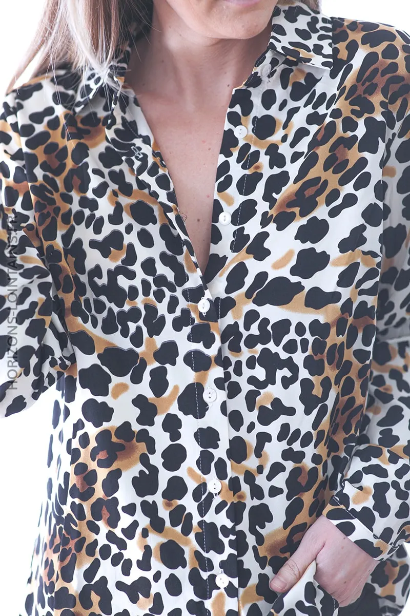 Chemise imprimé léopard