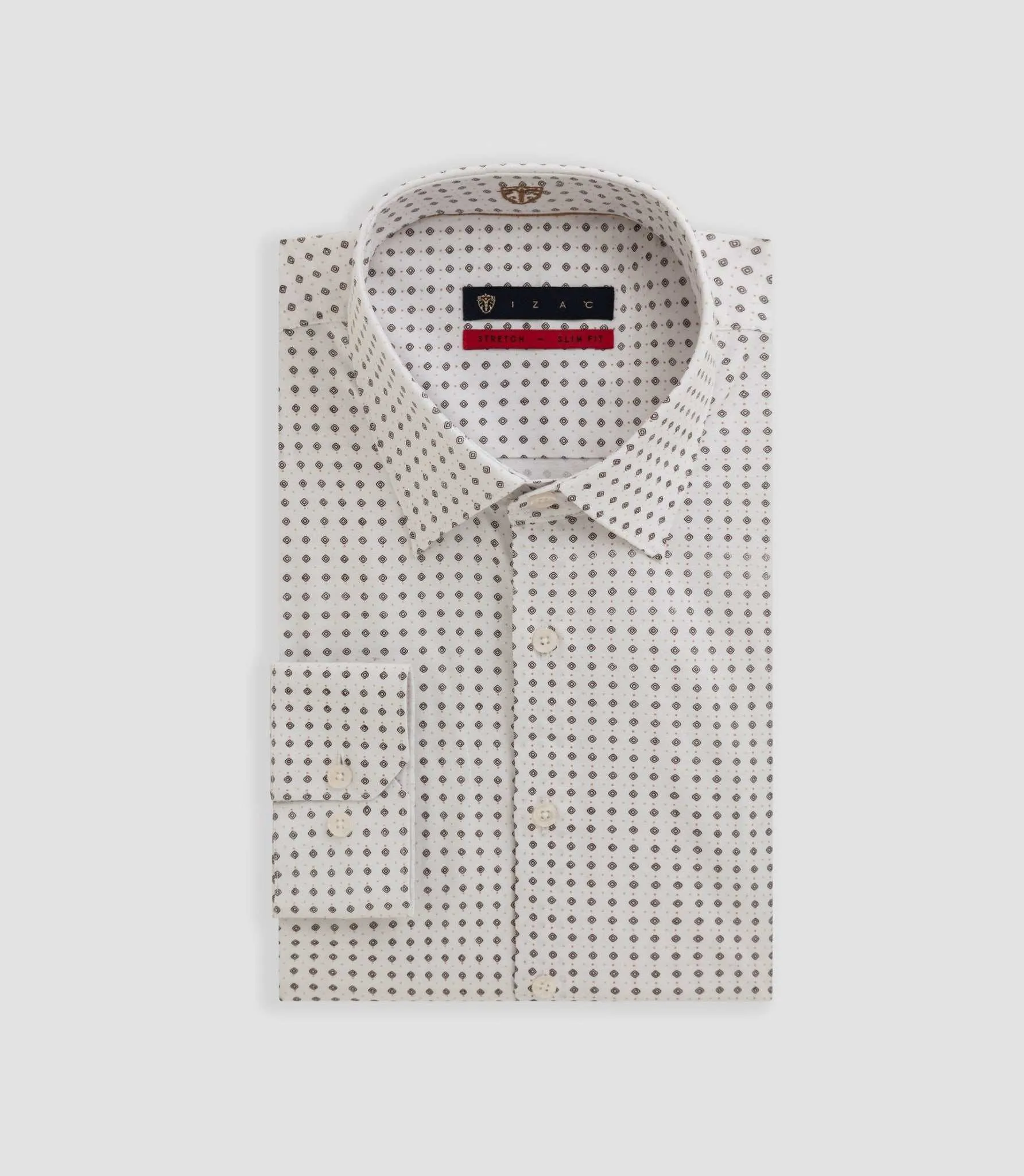 Chemise imprimée blanche Bayard