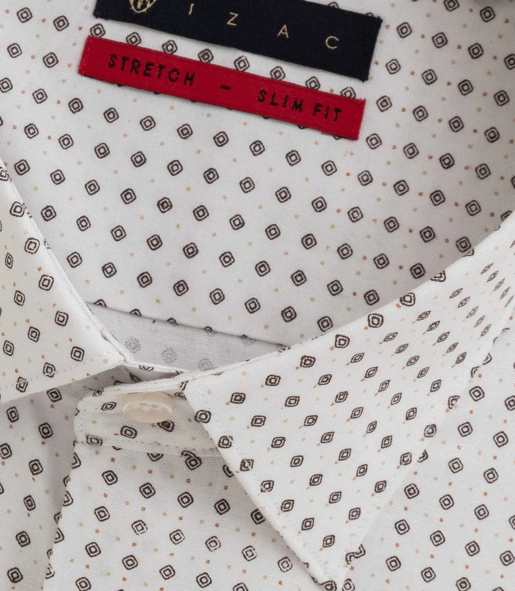 Chemise imprimée blanche Bayard