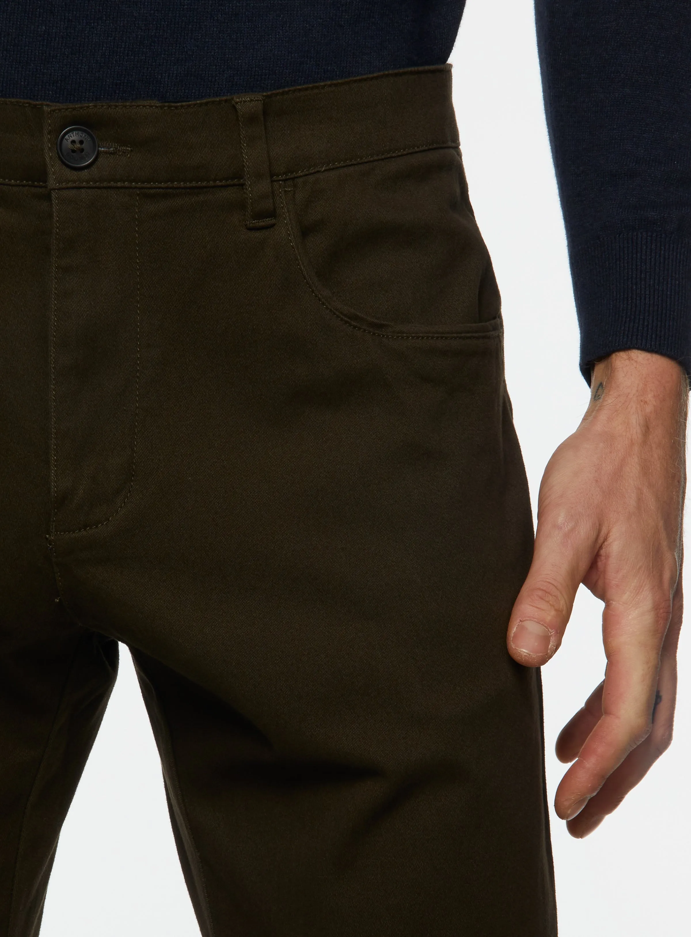 Chino avec taille élastique