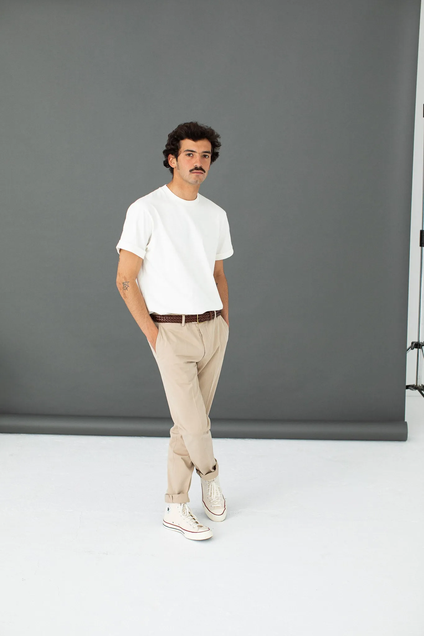 Chino Beige Twill Italien - Coupe Ajustée