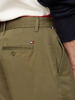 Chino droit en coton Pima stretch | Vert | Tommy Hilfiger