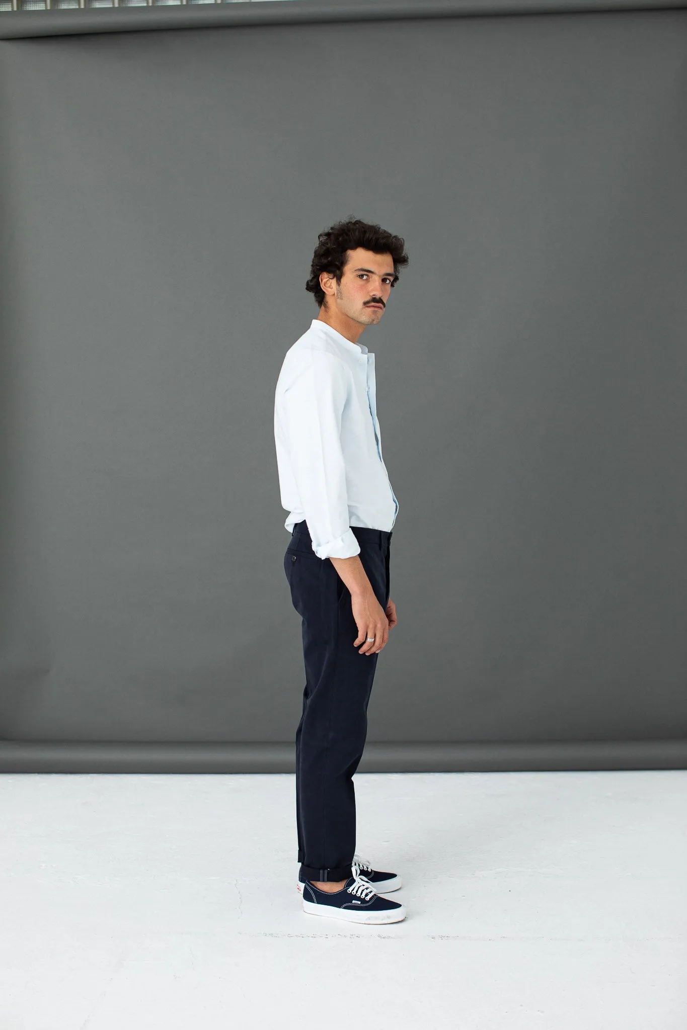 Chino Marine Twill Italien - Coupe ajustée