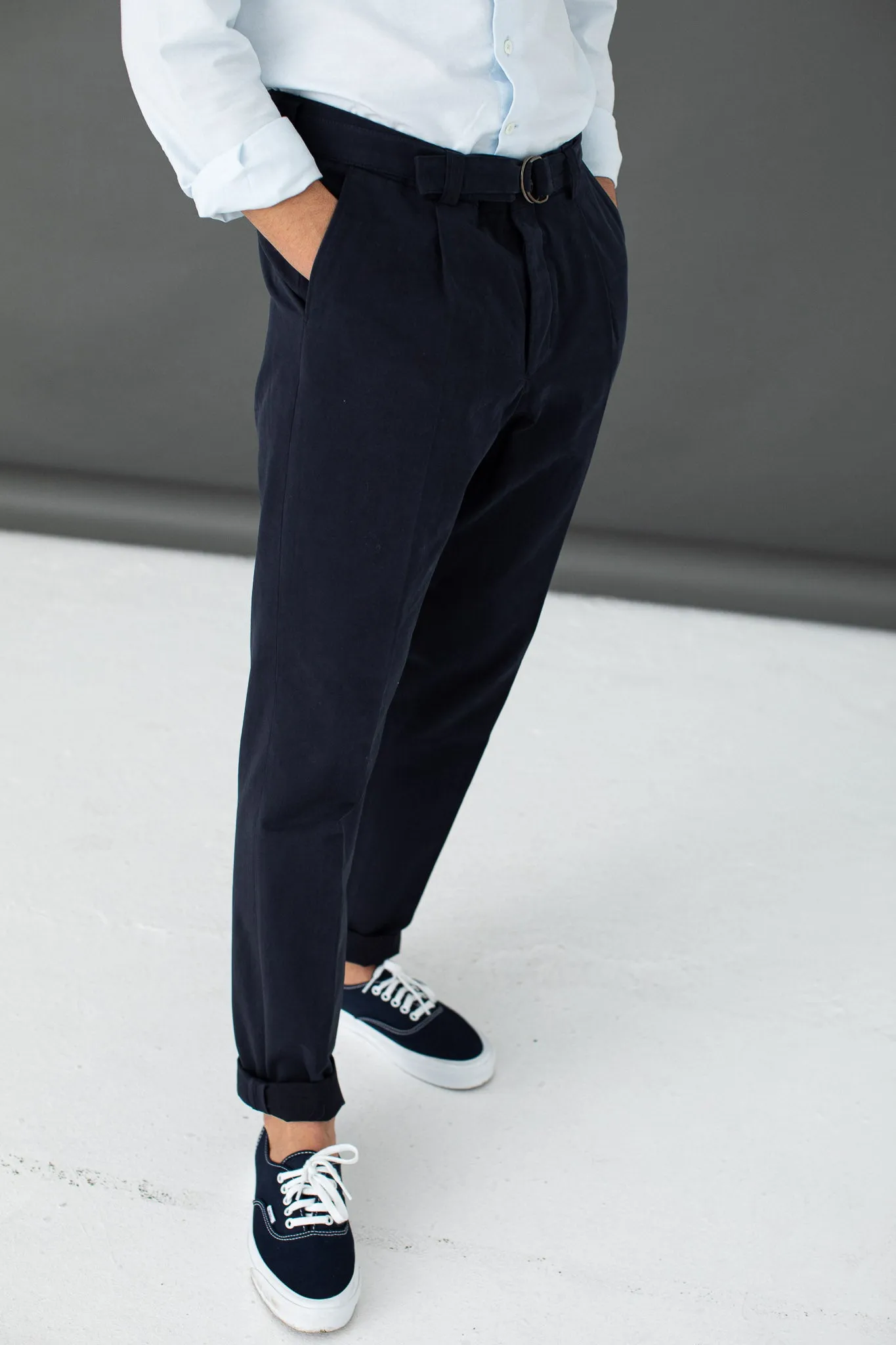 Chino Militaire à Pince Marine