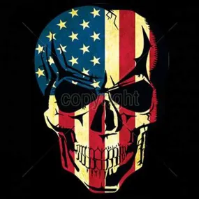 Débardeur homme - Tête de mort american skull - biker USA - 8375 