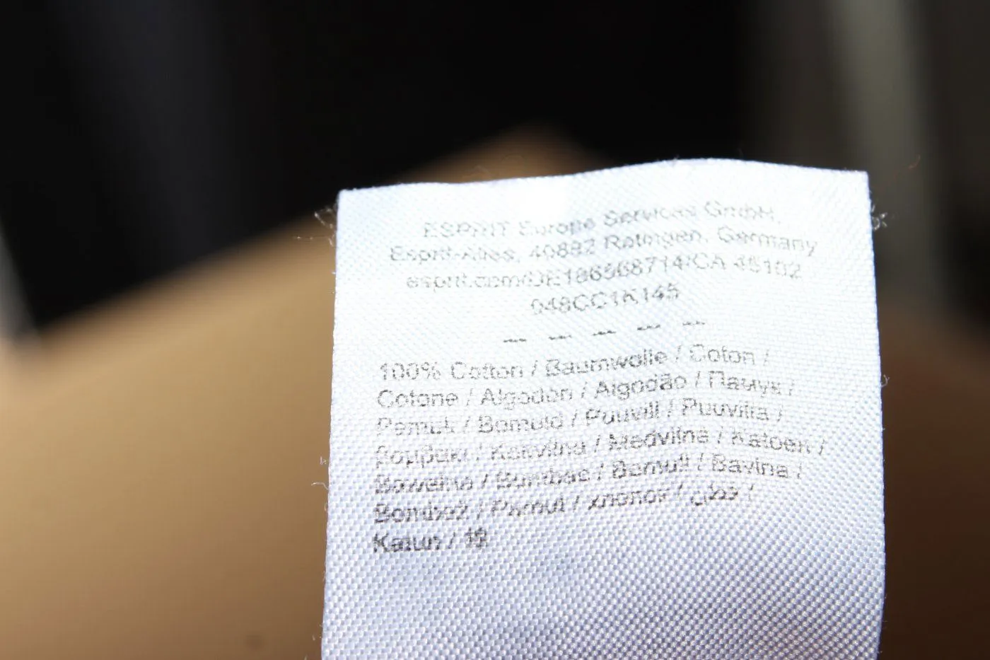 edc Top à col bateau rouge-blanc cassé style décontracté