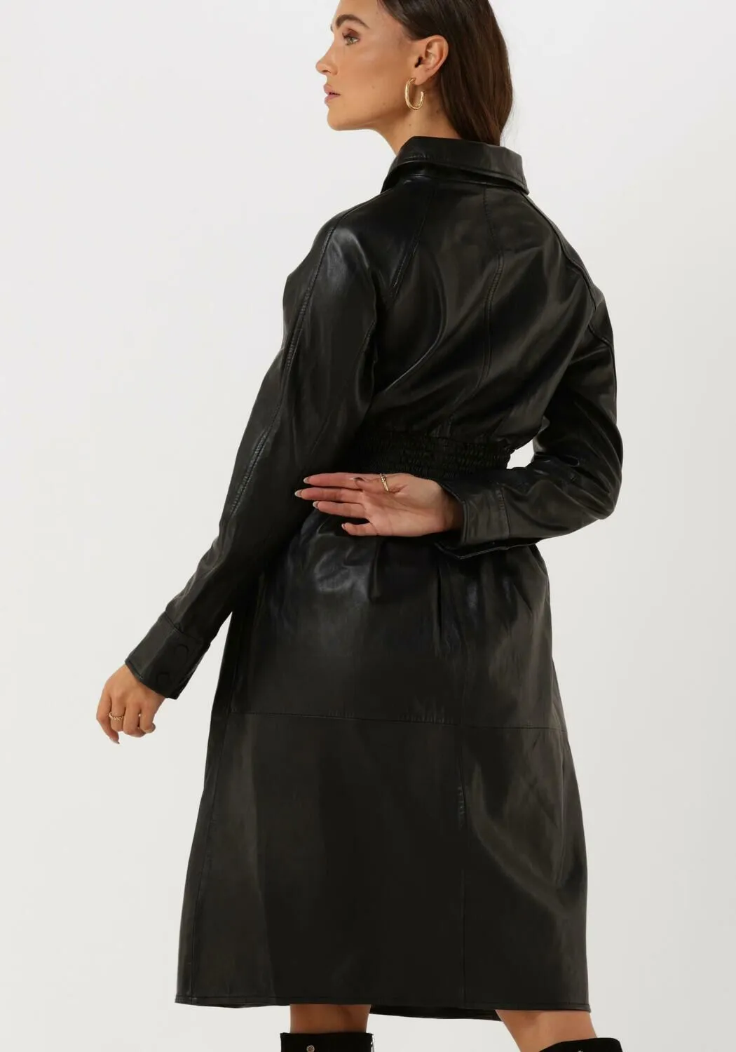 est'seven robe midi est’elise en noir
