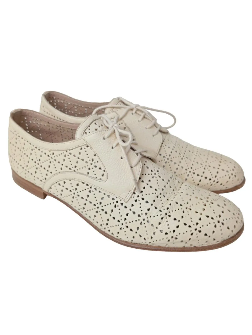 Fratelli rossetti Derby crème Mélange de motifs style décontracté