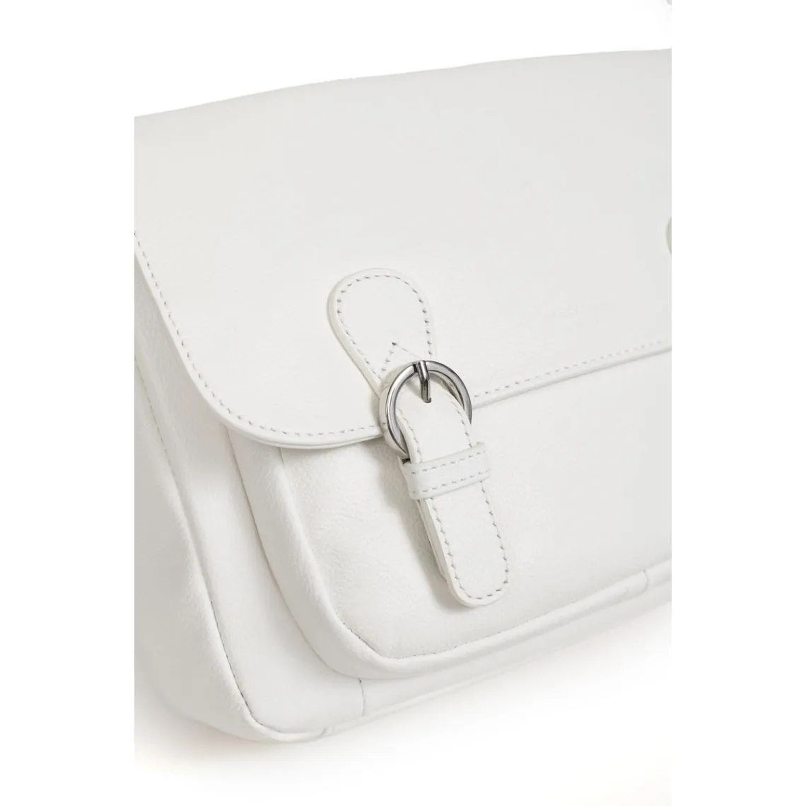 Gibecière Cuir CONFORT Blanc Rae | 3 Suisses