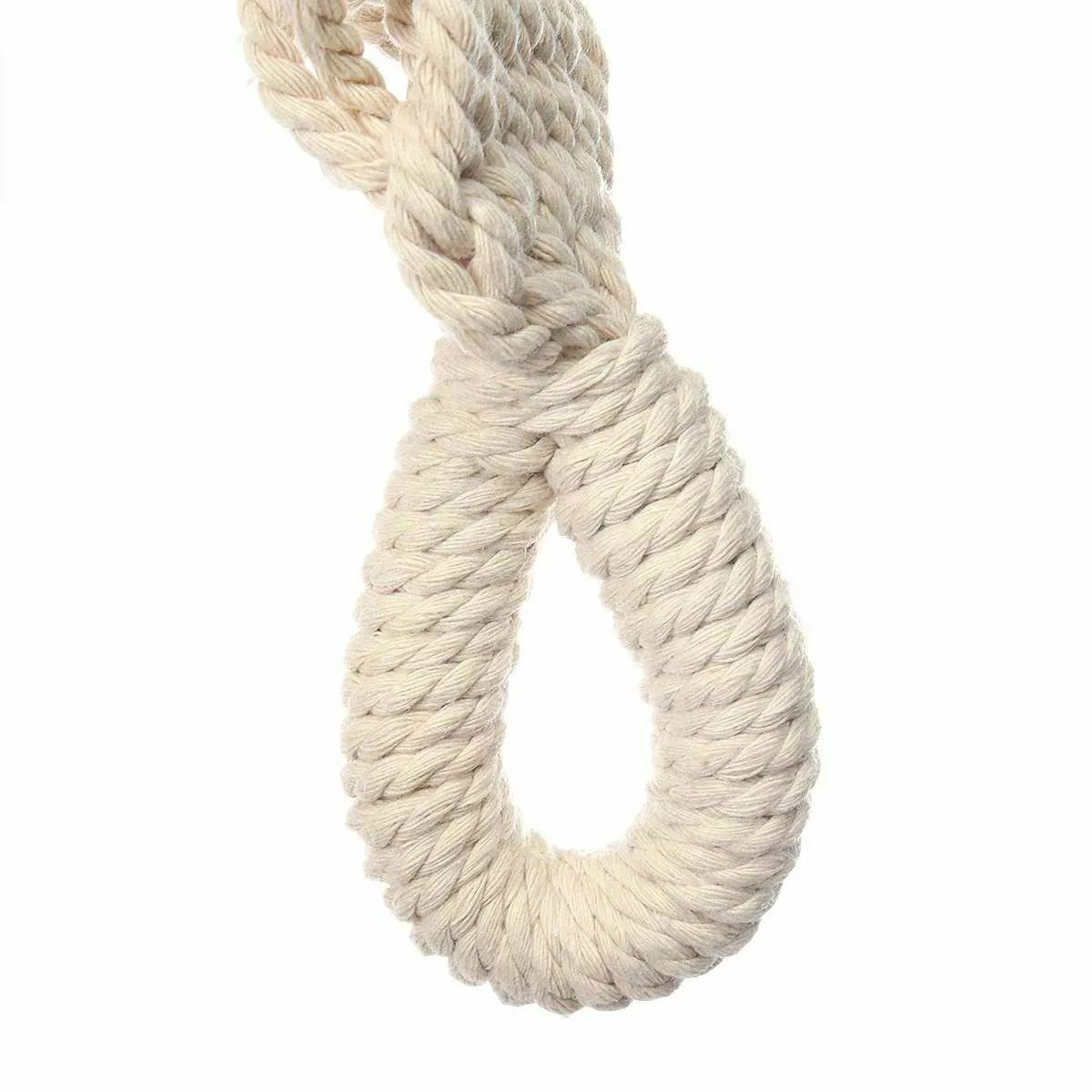 Hamac Macramé 2 personnes - Blanc, Crème, Ecru - Avec Franges