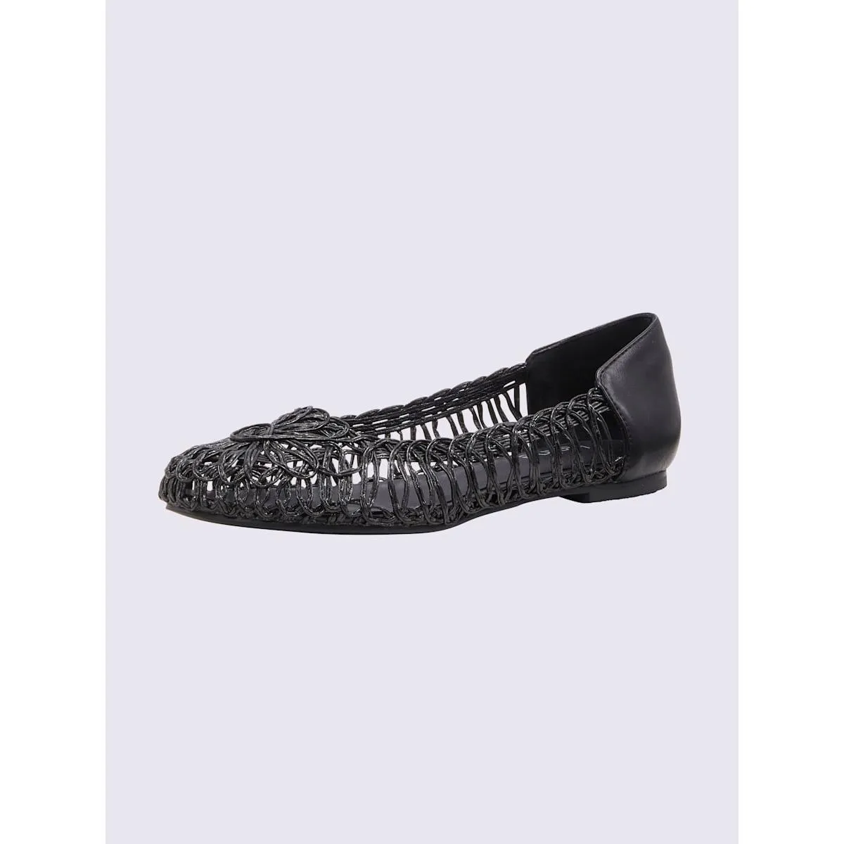 Helline – Ballerines imitation cuir mode noir – Grandes pointures