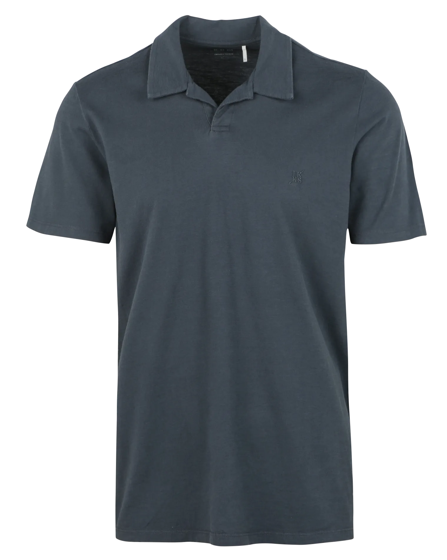 IKKS  Polo regular-fit en coton flammé - Bleu