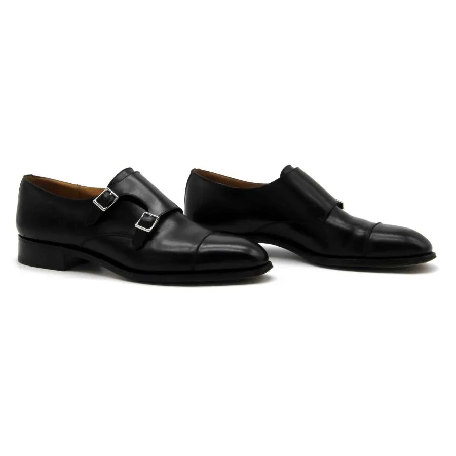 J.M. Weston Derby Double Boucle en cuir noir