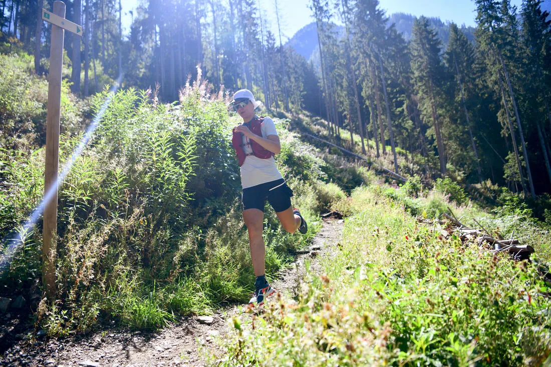 Jupe cuissard trail running femme noir