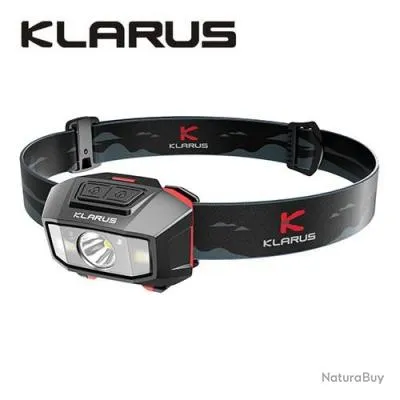 Lampe Frontale Klarus HM2 - 270 Lumens - Lumière rouge 3 Lumens