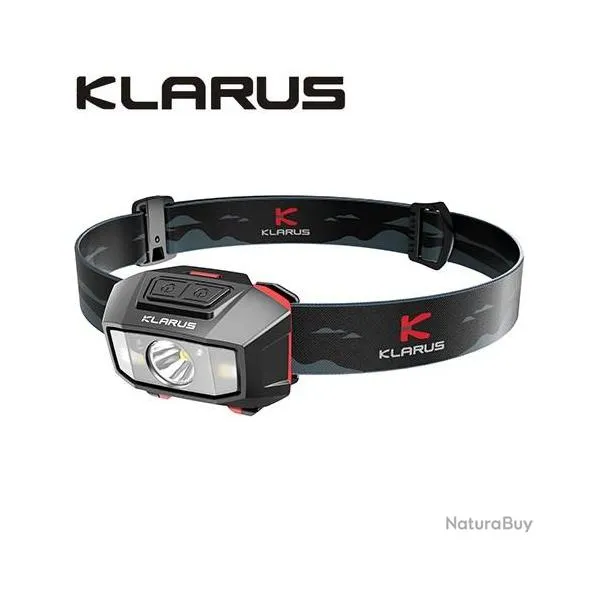 Lampe Frontale Klarus HM2 - 270 Lumens - Lumière rouge 3 Lumens