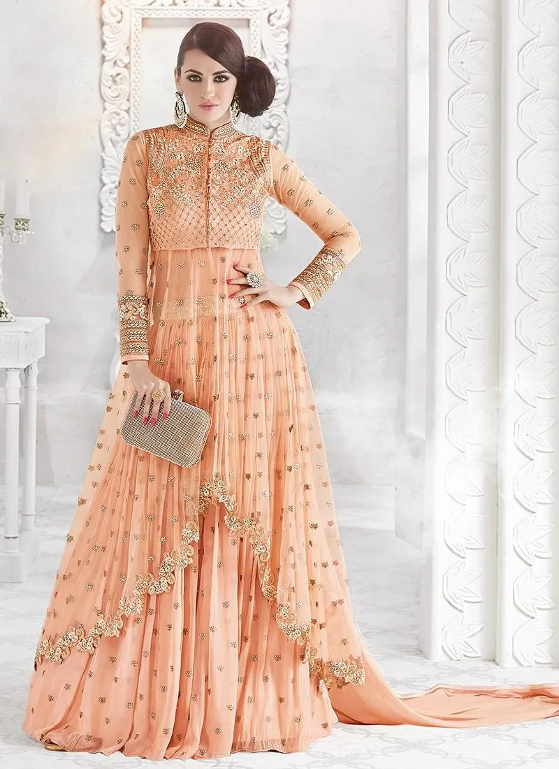 Lehenga Designer Orange Dina
