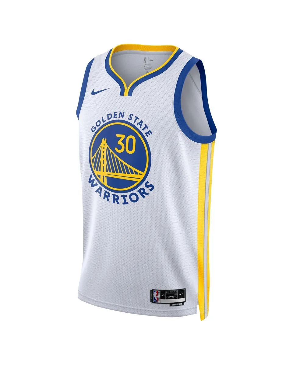 Maillot de basketball Homme GSW MNK DF SWGMN JSY ASC 22 Blanc